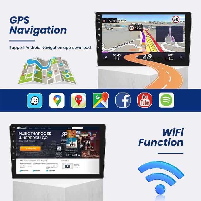 Radio Android 13 2DIN | Mercedes W211 / W219 / W209 / W463 | 9" | Wireless CarPlay / Android Auto