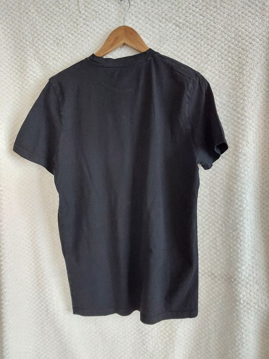 T-shirt, czarny, klasyczny, bawełna. Jack & Jones. L