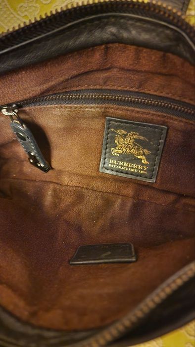 Кожаный клатч Burberry. Шкіряний клатч