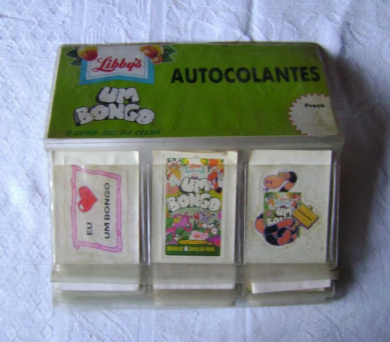 17 autocolantes com capa Libby's Um Bongo O Sumo-Rei da Selva