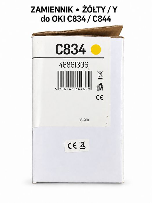 Toner zamiennik OKI C834 C844 Yellow 10000 str Gocolor EOK664