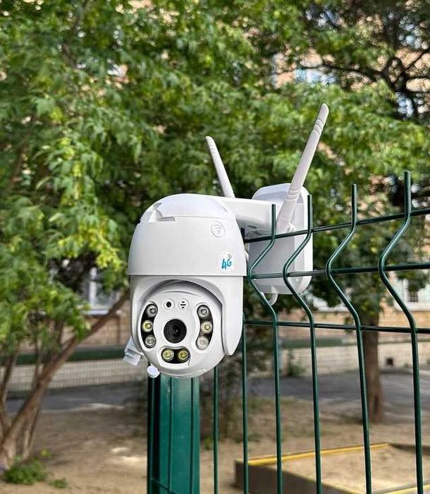 Камера робить без інтернету на сім картці 4G відеонагляд вулична sc01
