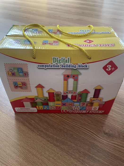 Klocki drewniane i plastikowe