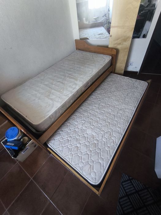 Bicama solteiro com colchao