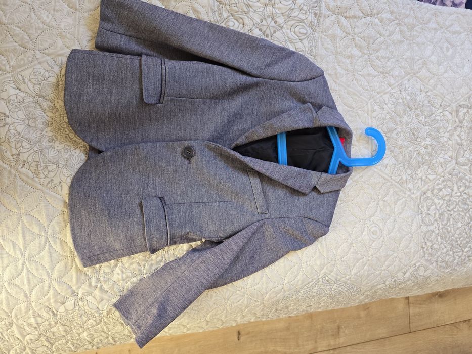 Marynarka i spodnie eleganckie chłopięce rozmiar 110