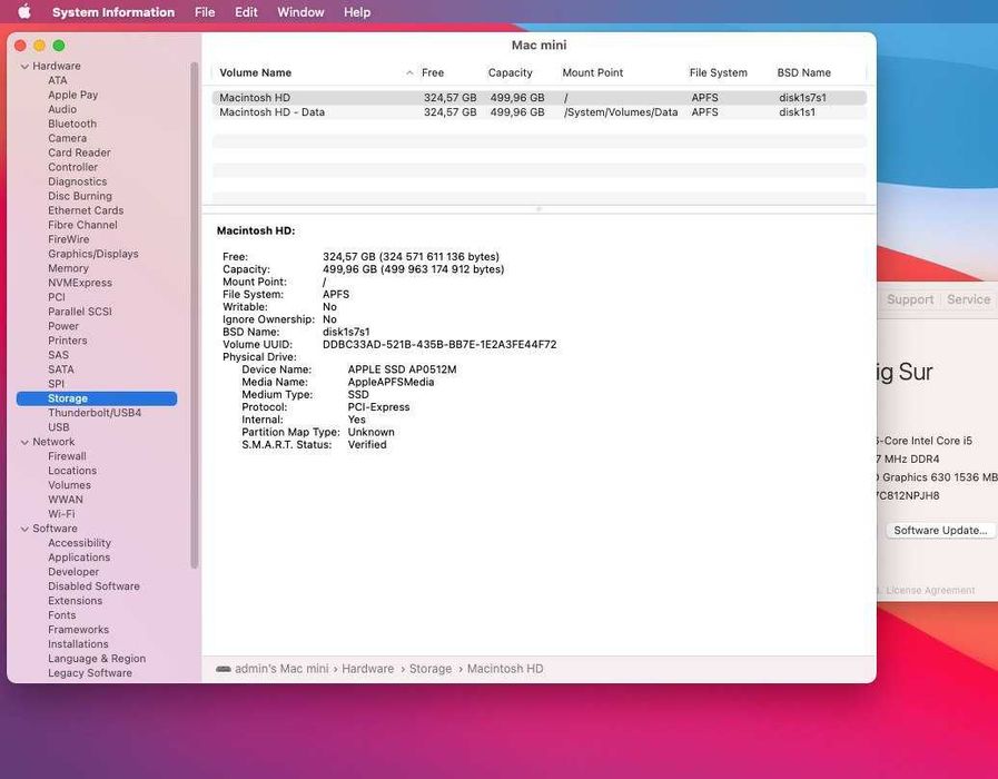 Mac mini 2018 года