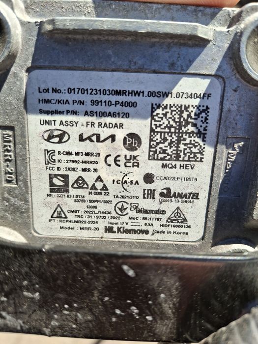 Radar przód Kia Sorento 4 Hybryda 99110-P4000