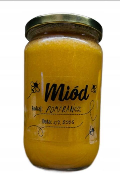 NATURALNY Miód z pomarańczą 950g XXL