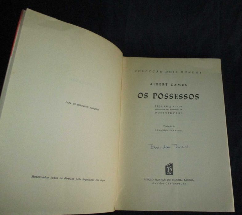 Livro Os Possessos Albert Camus Dois Mundos
