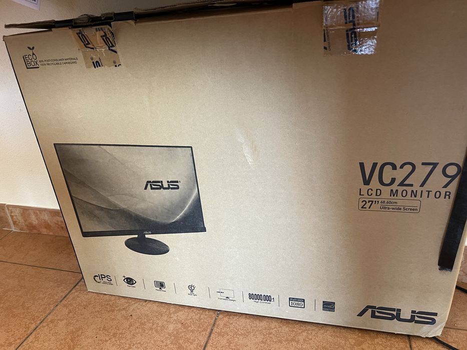 Monitor ASUS VC279 27" Full HD IPS – Impecável (C/ Som e Caixa)