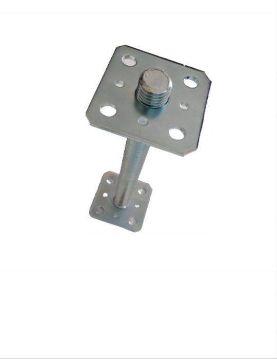 Podstawa słupa kotwa regulowana 80x80x250x0,4mm oc przyspawana nakrętk