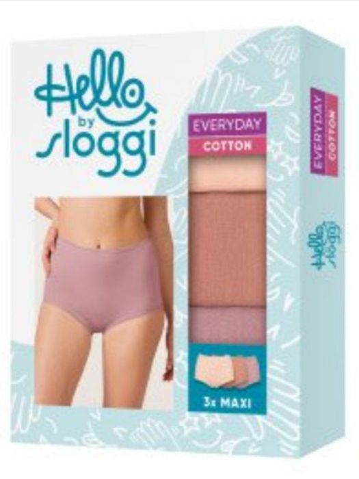 Sloggi figi, majtki damskie 3-pak Maxi rozm. 44 Nowe  wielokolorowe