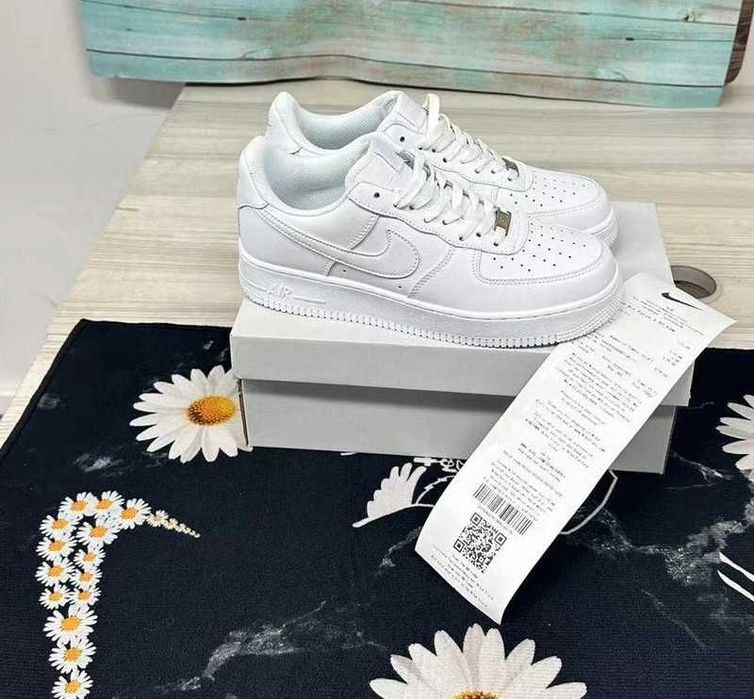 Nike Air Force 1 One All White 38