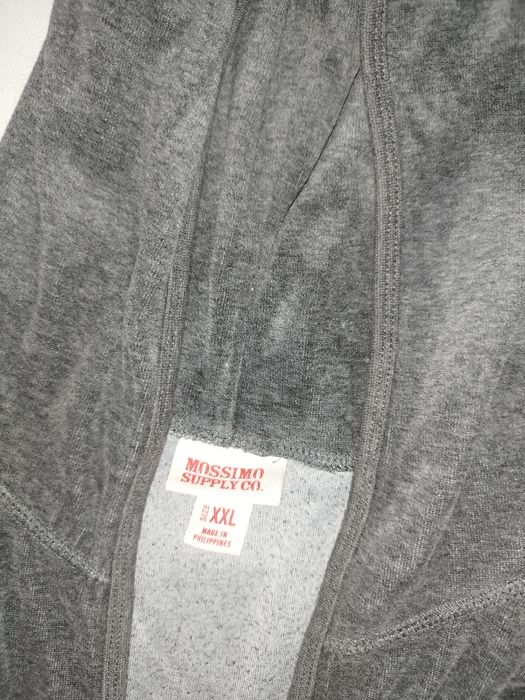 Bluza z kapturem kangurka szara welurowa Mossimo Supply CO rozmiar XXL