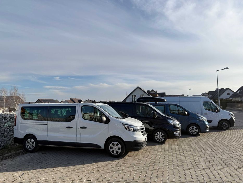Wynajem busa 9 os. Mercedes Vito, pakiet minimum 2 tygodnie!