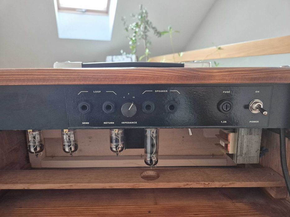 Lampowy wzmacniacz gitarowy Grunthell + głośnik (jak Mesa Boogie)