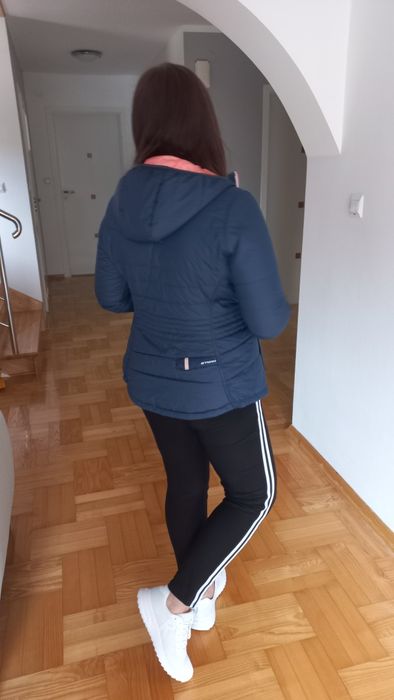 Kurtka B'TWIN sportowa r.M PRZEJŚCIOWA dwustronna rowerowa turystyczna