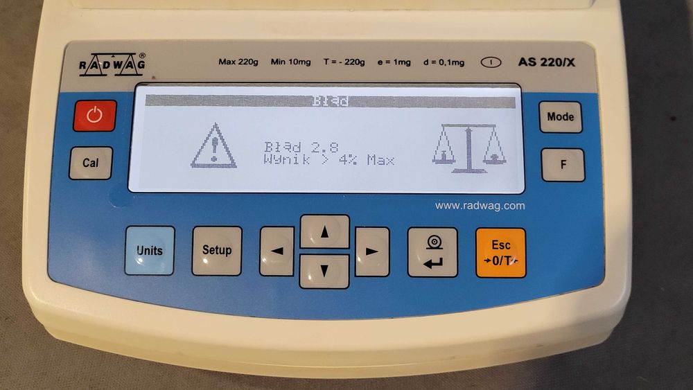Waga analityczna RadWag AS 220/X.