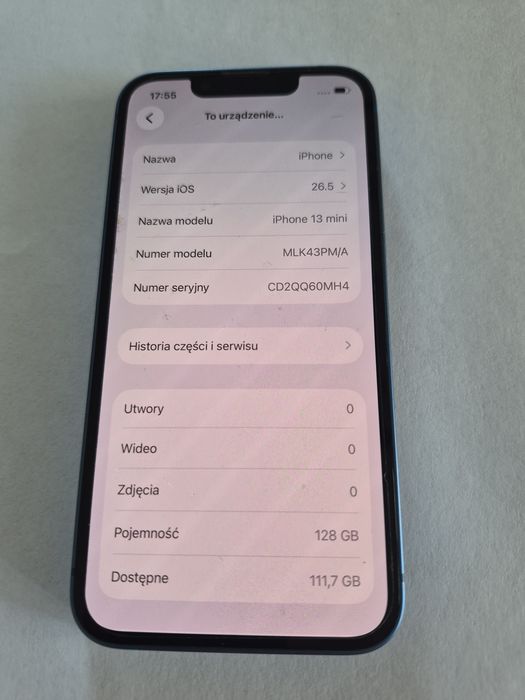 iPhone 13 mini niebieski