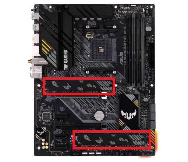 Radiator M.2 płyty głównej ASUS TUF GAMING B550-PLUS (WI-FI)