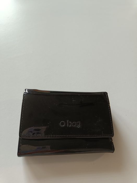 Portfel o`bag czarny lakierowany