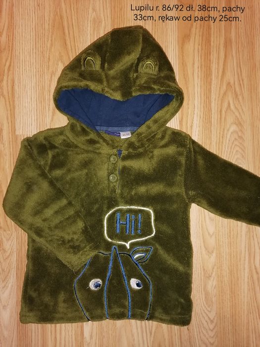 K4-Ocieplana bluza z kapturem r. 92