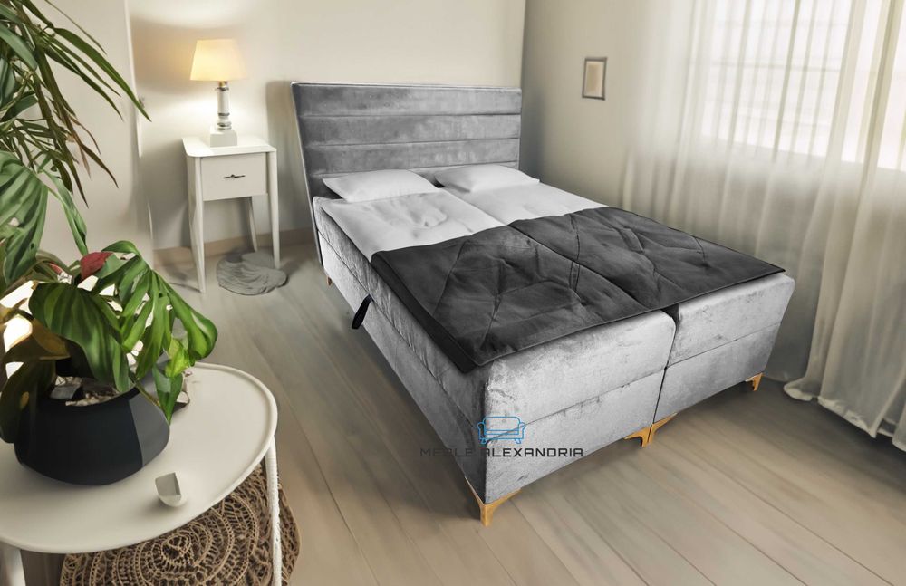 Łóżko kontynentalne AMOR 120, 140, 160, 180, 200 PRODUCENT POCKET