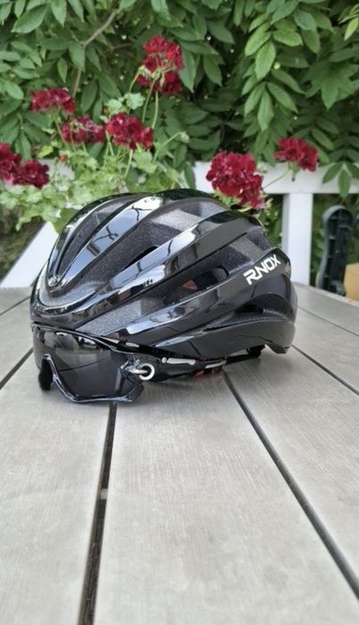 Kask rowerowy okulary gratis