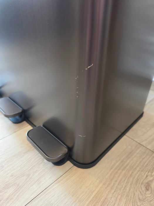 Kosz Do Segregacji Śmieci 3x15L (45L) - Stal, Czarny Mat, Soft-Close, Anti-Fingerprint