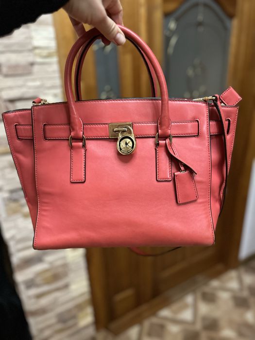 Шкіряна сумка Michael Kors Hamilton