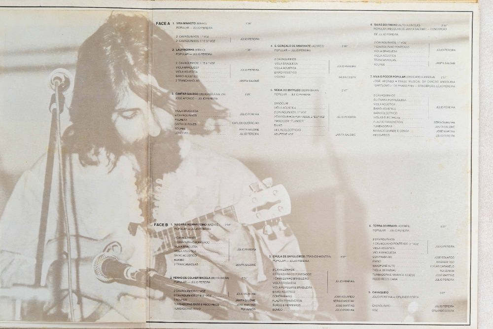 LP Disco de vinil Julio Pereira, cavaquinho