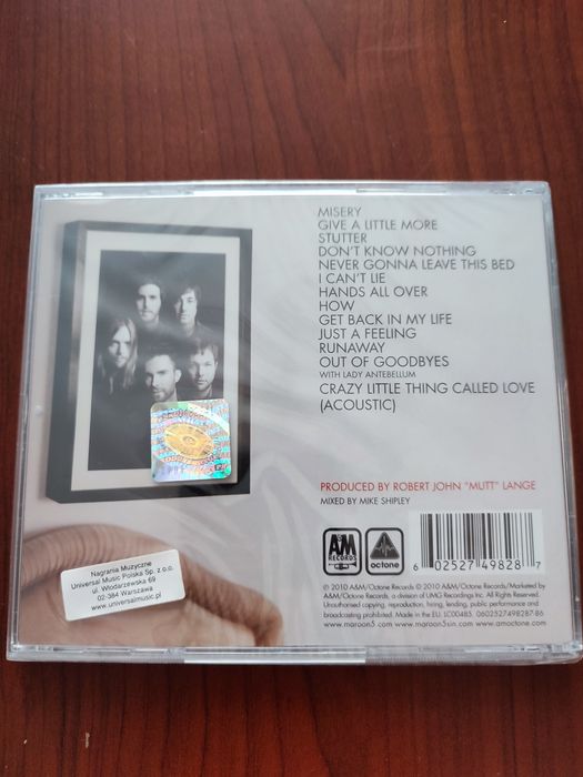 Maroon5 Hands All Over CD folia