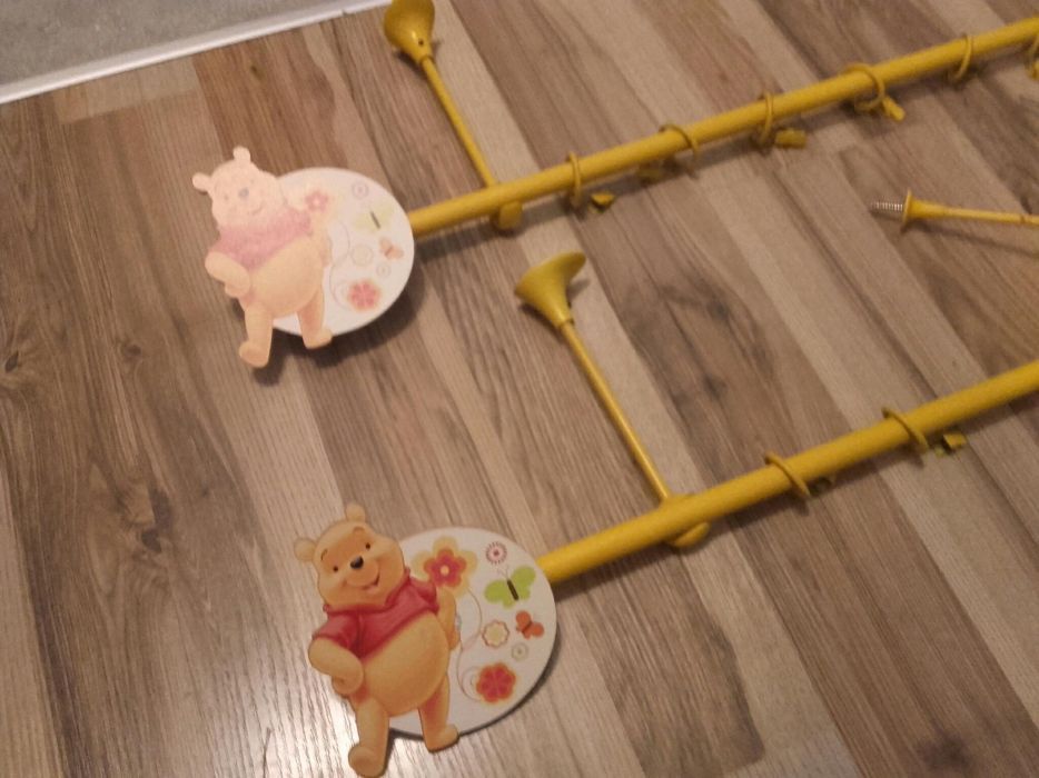 Sprzedam metalowy żółty karnisz Bojanek Disney Bambini Kubuś Puchat