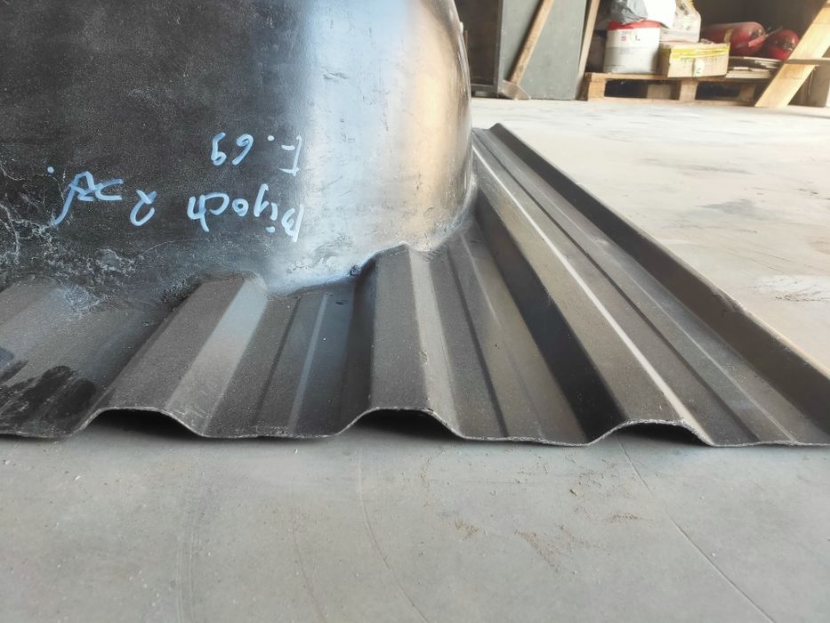 2 płyty kominowe fi 600 na blachę T-20 NOWE