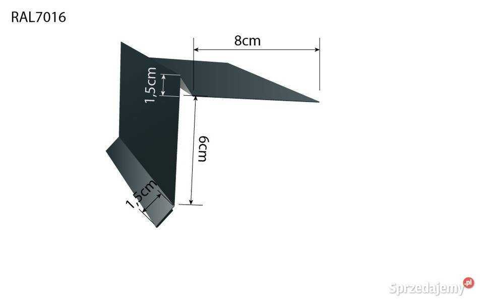 Obróbki blacharskie  pas nadrynnowy, pas  podrynnowy,  wiatrownica
