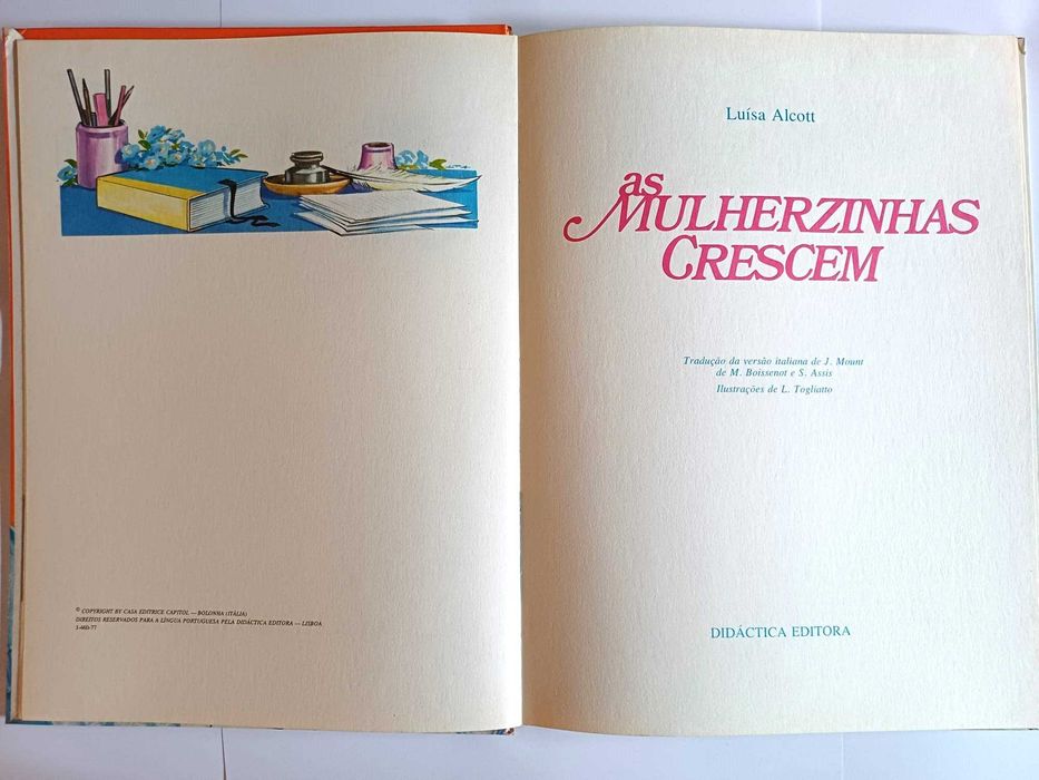 As mulherzinhas crescem, Louisa Alcott, Didáctica Editora, anos 70