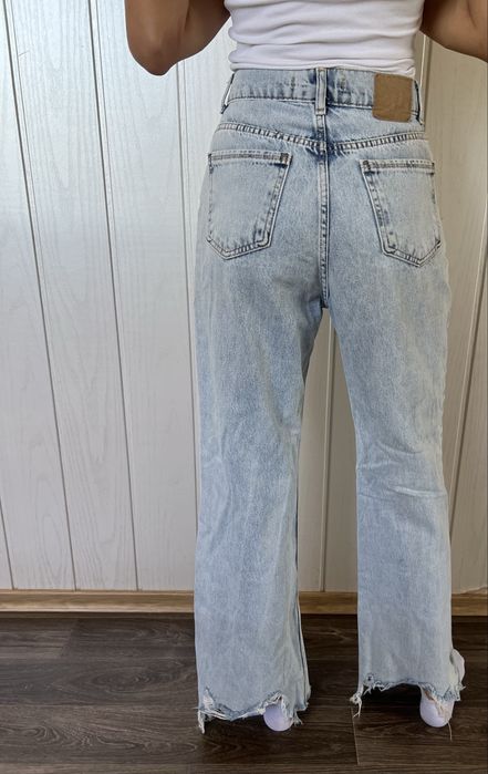 Голубые джинсы S женские Jeans джинси голубі