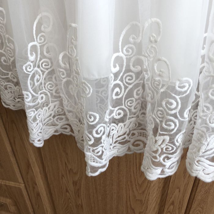 Підліткова Біла сукня плаття, 9-11 років, святкова, з рукавом ліхтарик