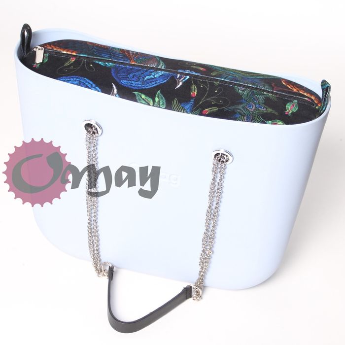 Elegancki organizer OBAG STANDARD czarny welur pawie velvet OMAY.PL