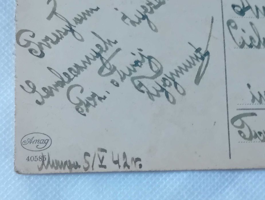 Pocztówka urodzinowa, III Rzesza, 1942 r.