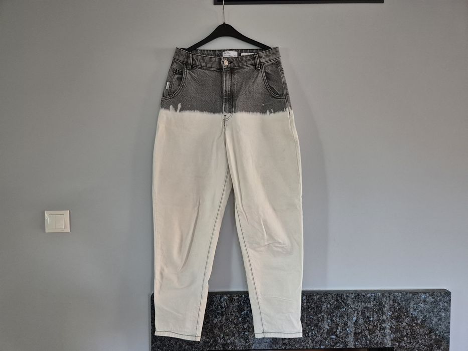 Jeansy M 38 BERSHKA mom jeans dżinsy mom spodnie jeansowe