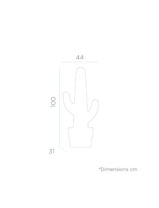 Candeeiro em polietileno cactus NOVO