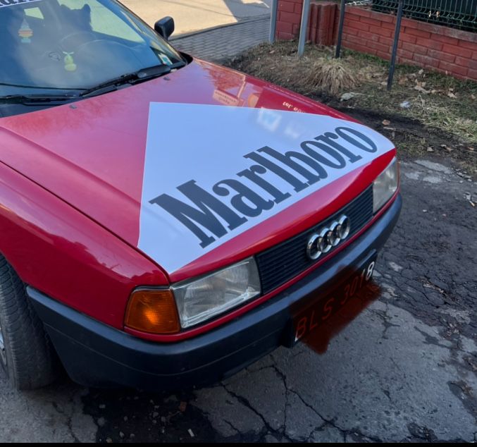 Naklejka na maske Marlboro na każde auto folia nalepka f1 sport