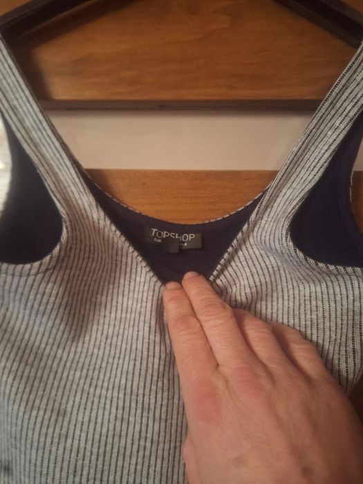 Bluzka damska TopShop rozm.XS 88%bawełna stan bardzo dobry.