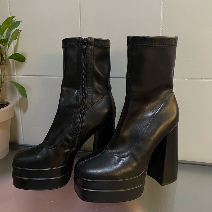 Новые Женские Ботильоны на Платформе Женские Сапоги