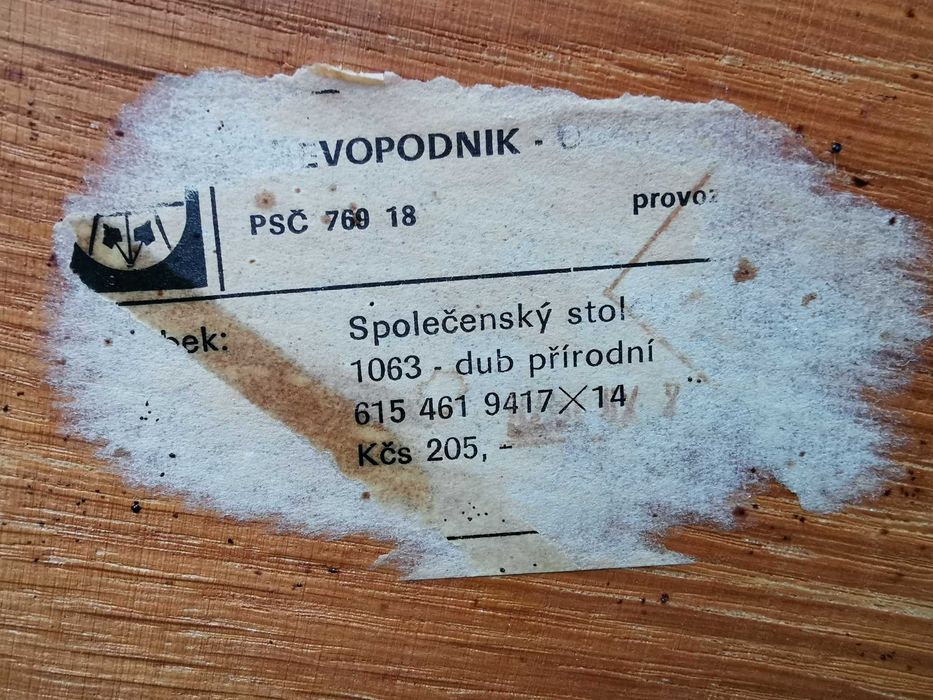 Stolik, ława Dřevopodnik Holešov, Czechosłowacja '60, PRL, RETRO
