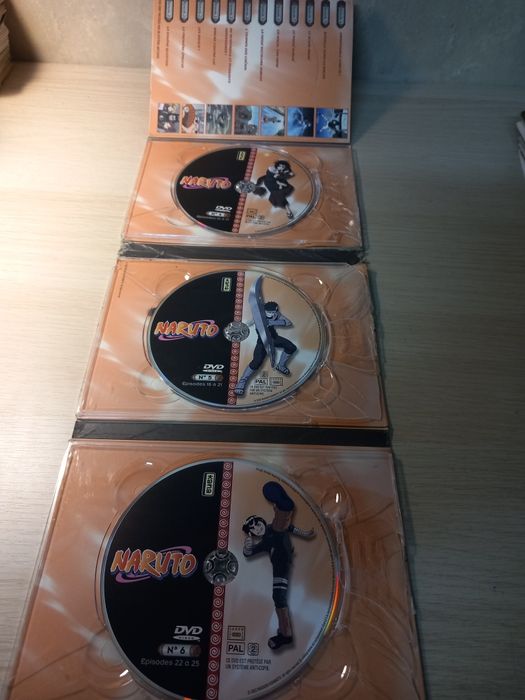 Lote de 3 dvd Naruto.