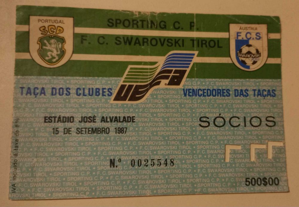 Bilhetes de Futebol do Sporting Clube de Portugal