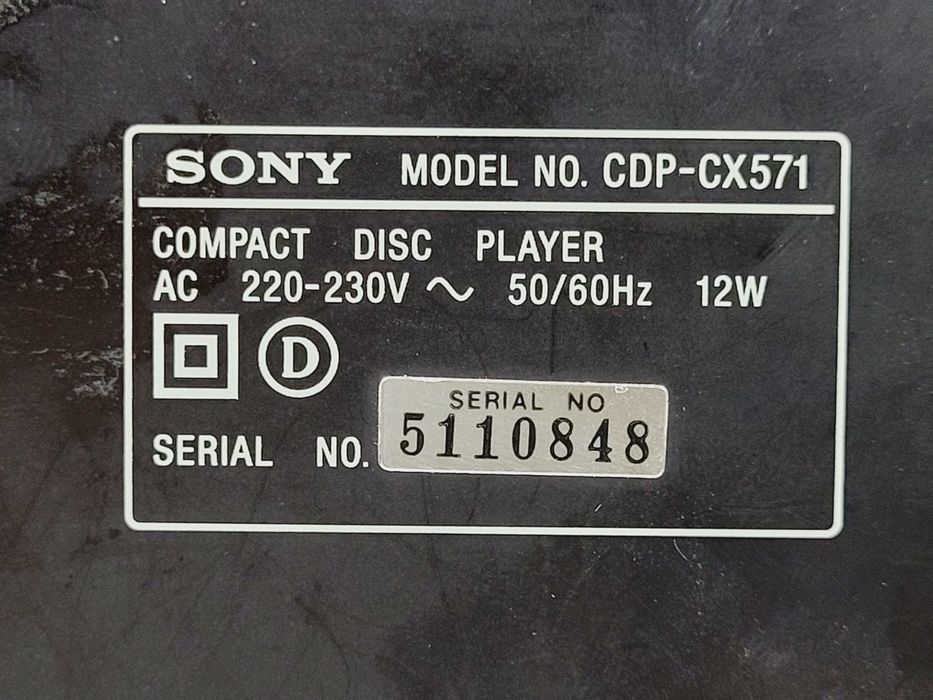 Sony CDP CX 571 zmieniarka cd 50 + 1 płyt odtwarzacz CD