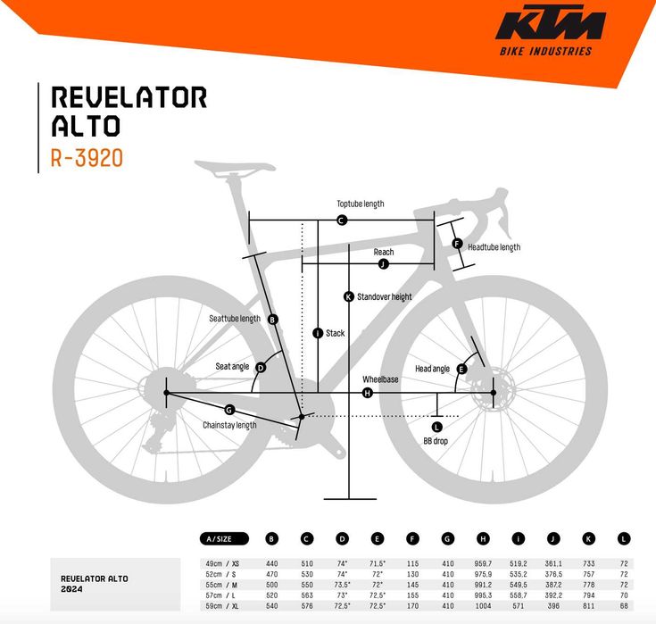 Quadro KTM Revelator Alto Master 2024 T49 XS